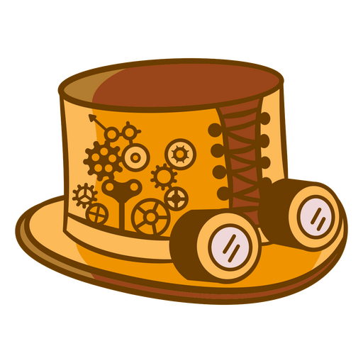 Steampunk style top hat PNG Design
