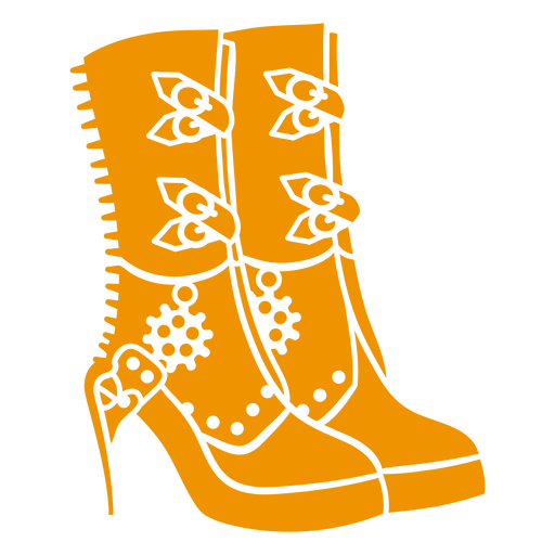 Gothic boots in steampunk style PNG Design