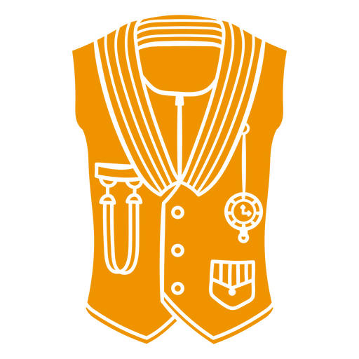 Vintage steampunk style vest PNG Design