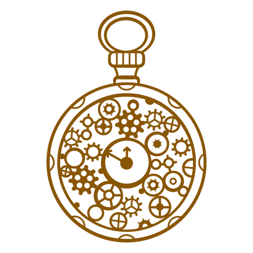 Eine Taschenuhr im Steampunk-Stil PNG-Design