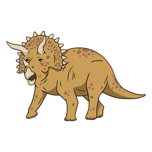 Dinosaurio triceraptor Diseño PNG
