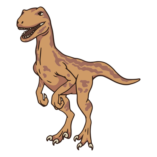 Diseño PNG Y SVG De Dinosaurio Jurásico Velociraptor Para Camisetas