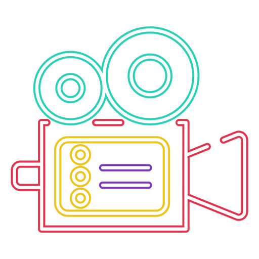 Movie camera icon PNG Design