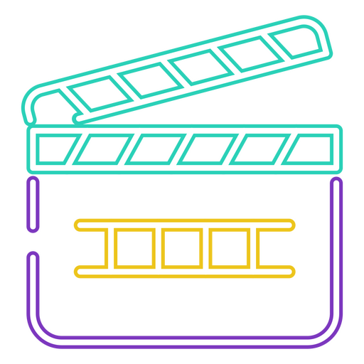Film clapperboard icon PNG Design