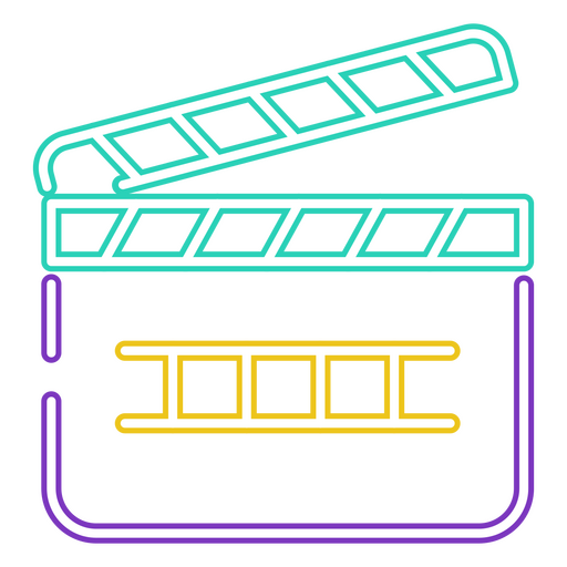 Symbol für die Filmklappe PNG-Design