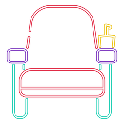 Movie theater chair PNG Design