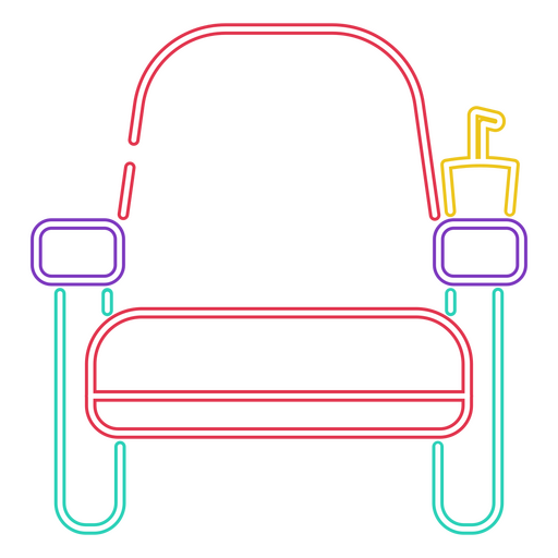 Movie theater chair PNG Design