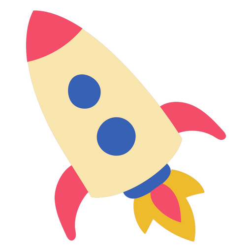 Um ícone de foguete Desenho PNG