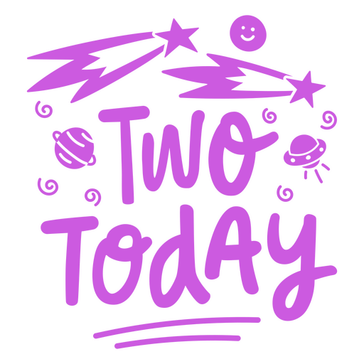 Two today card PNG Design