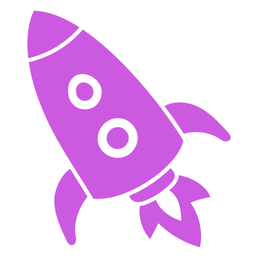 Rocket design for a birthday card PNG Design