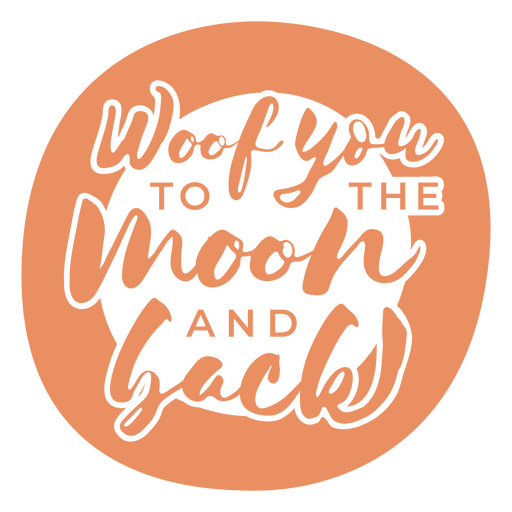 Woof dog quote cut out PNG Design
