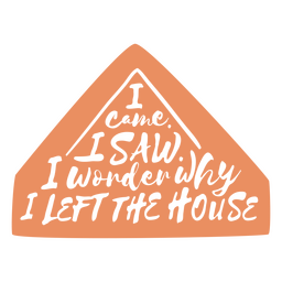 Lustiges introvertiertes Hauszitat ausgeschnitten PNG-Design
