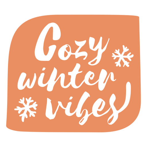 Cozy winter quote cut out PNG Design