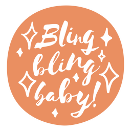 Citação de bling bling cortada Desenho PNG
