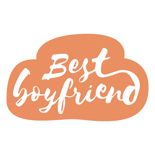 Best boyfriend quote cut out PNG Design