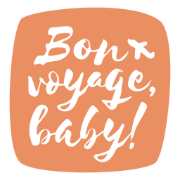 Bon voyage travel quote cut out PNG Design