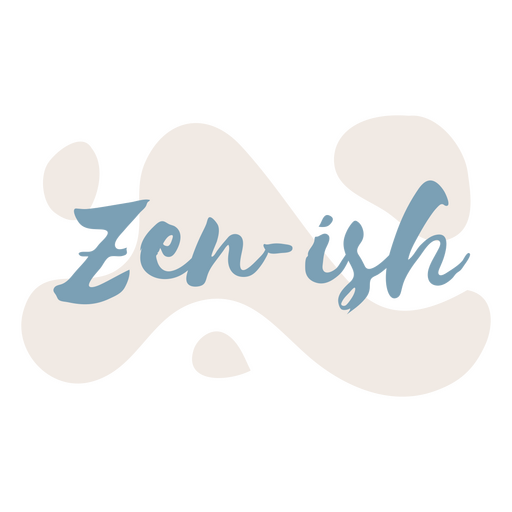 Sentiment zen-ish-Zitat PNG-Design