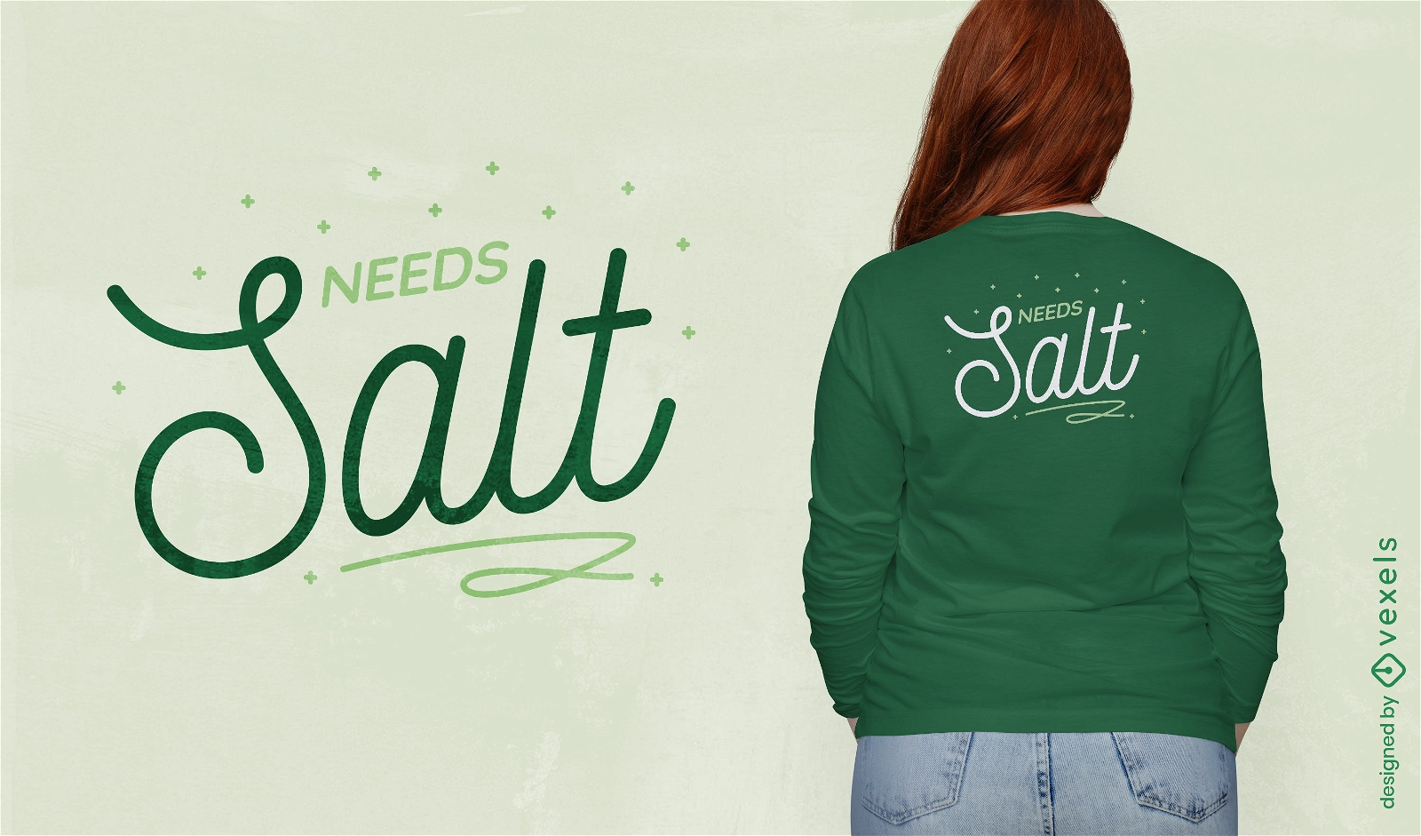 Benötigt Salz, das Zitat-T-Shirt-Design kocht