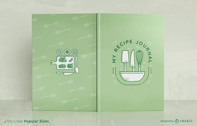 Buchcover-Design für grüne Rezepte