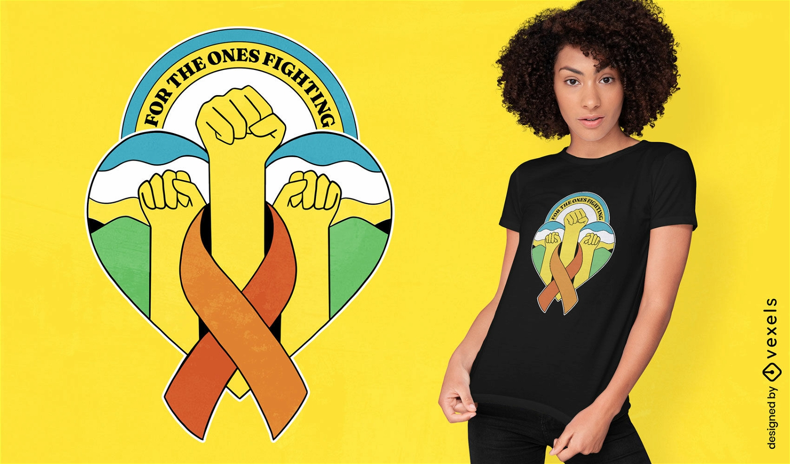 Design de camiseta de conscientização de leucemia