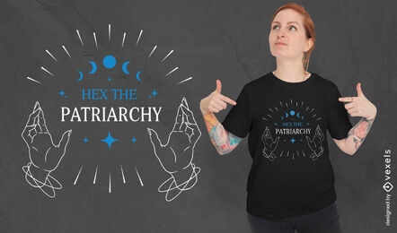 Feminist witchy quote t-shirt design