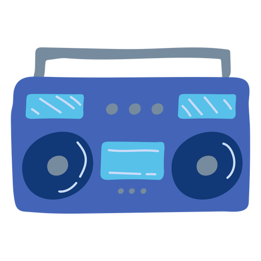 Radio vintage al estilo de los 90 Diseño PNG