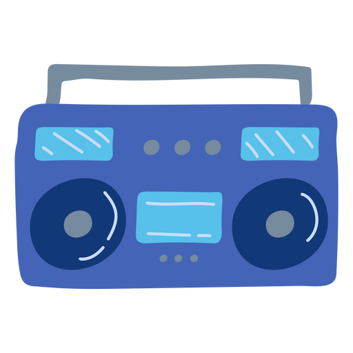 Vintage radio 90's style PNG Design