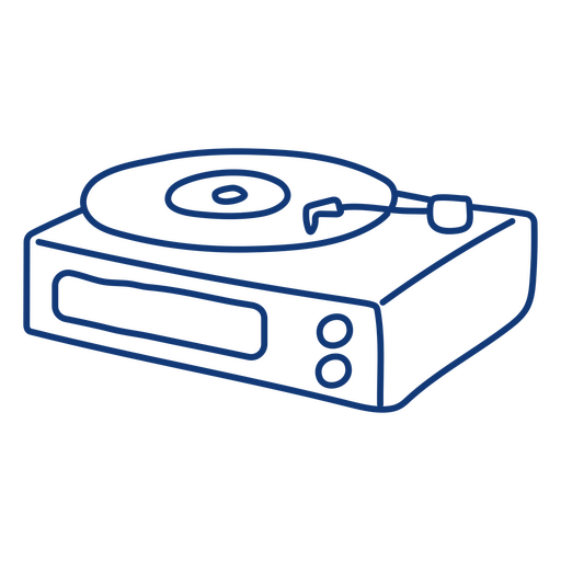 Old record player PNG Design
