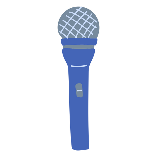 Micrófono para cantar en un karaoke. Diseño PNG