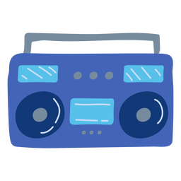 An old radio with speakers PNG Design