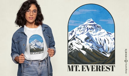 Mount Everest landscape t-shirt design