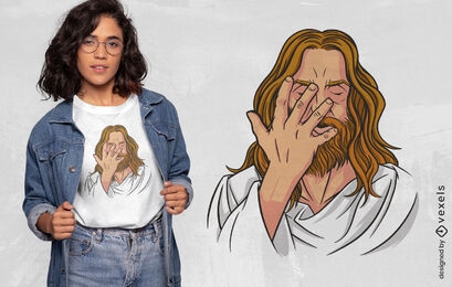 Design de camiseta de paródia da religião de Jesus