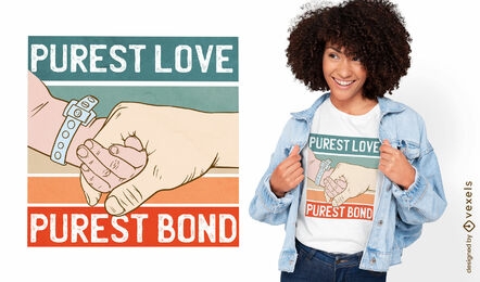 Family bond baby quote t-shirt design