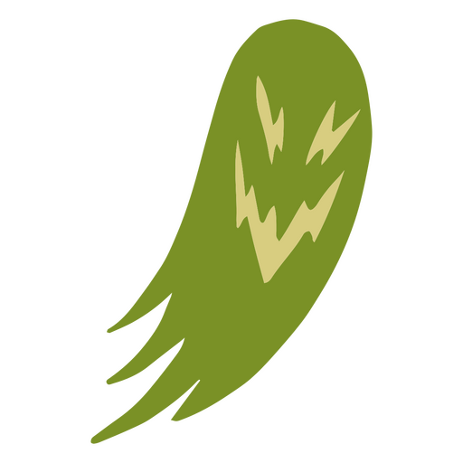 Eine ätherische grüne Gestalt, die durch die Himmel gleitet PNG-Design