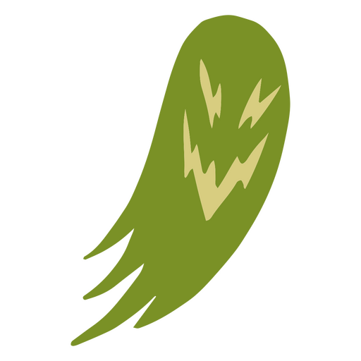 Uma figura verde etérea deslizando pelos céus Desenho PNG