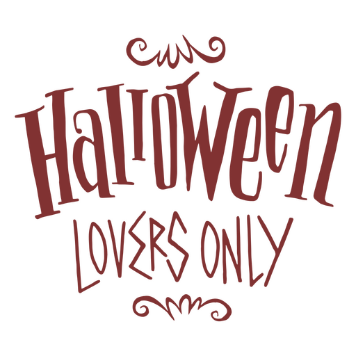 Zitat nur für Halloween-Liebhaber PNG-Design