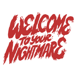 Nightmare Halloween quote PNG Design