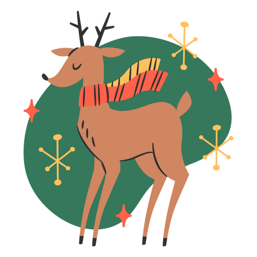 animal de rena de férias de natal Desenho PNG