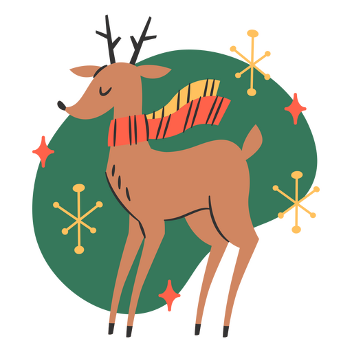 Navidad vacaciones reno animal Diseño PNG