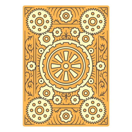 Designs with rectangular shapes in a Steampunk-inspired style PNG Design