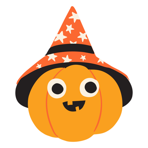 Jack-o'-lantern witch character PNG Design