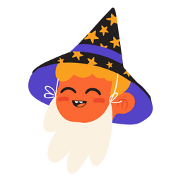 Halloween-Jungen-Zauberer-Cartoon PNG-Design
