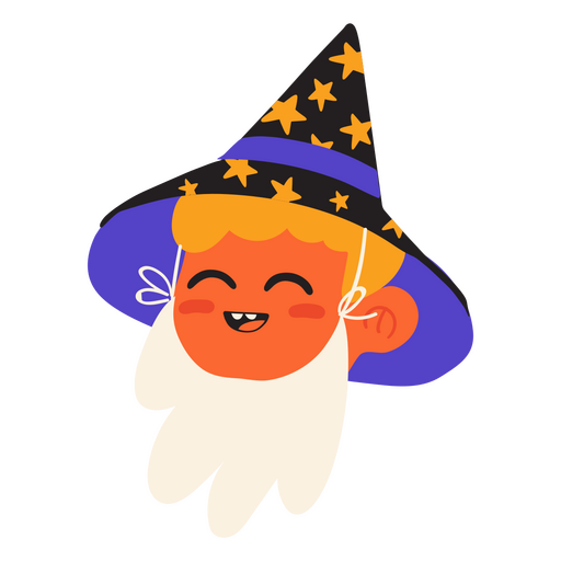 Desenho de bruxo de menino de Halloween