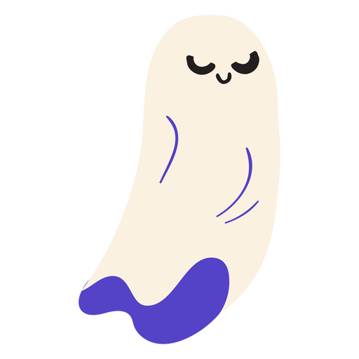 Ghost flying on halloween night PNG Design