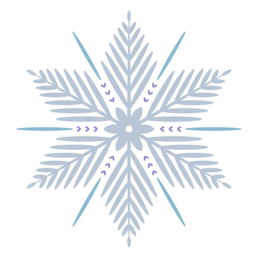 Copo de nieve del país de las maravillas de invierno Diseño PNG