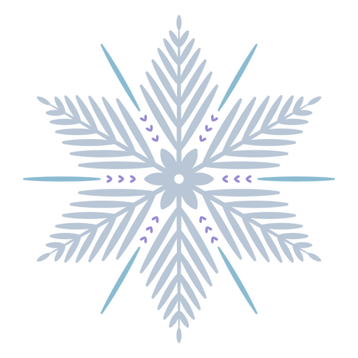 Schneeflocke im Winterwunderland PNG-Design