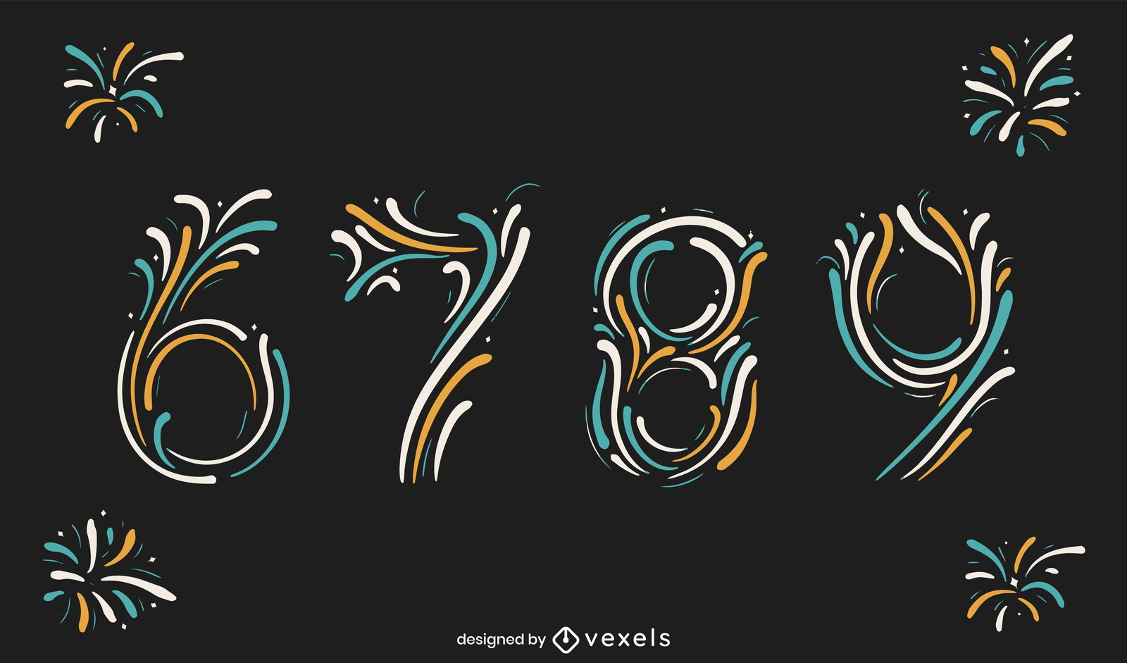 new-year-celebration-fireworks-numbers-set-vector-download