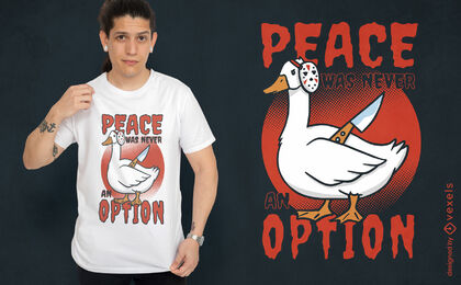 Design de camiseta de assassino de animais de ganso