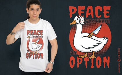 Goose animal killer t-shirt design