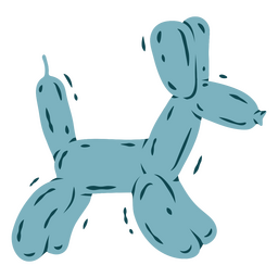 Icono de circo de perro globo Diseño PNG